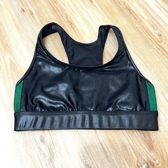 KORAL GREEN AND BLACK SPORTS BRA SIZE XS - Picture 1 of 5